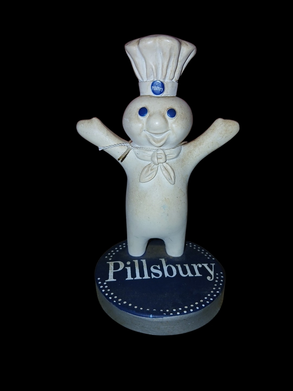 Pillsbury Doughboy Figurine - White and Blue Decorative Collectible